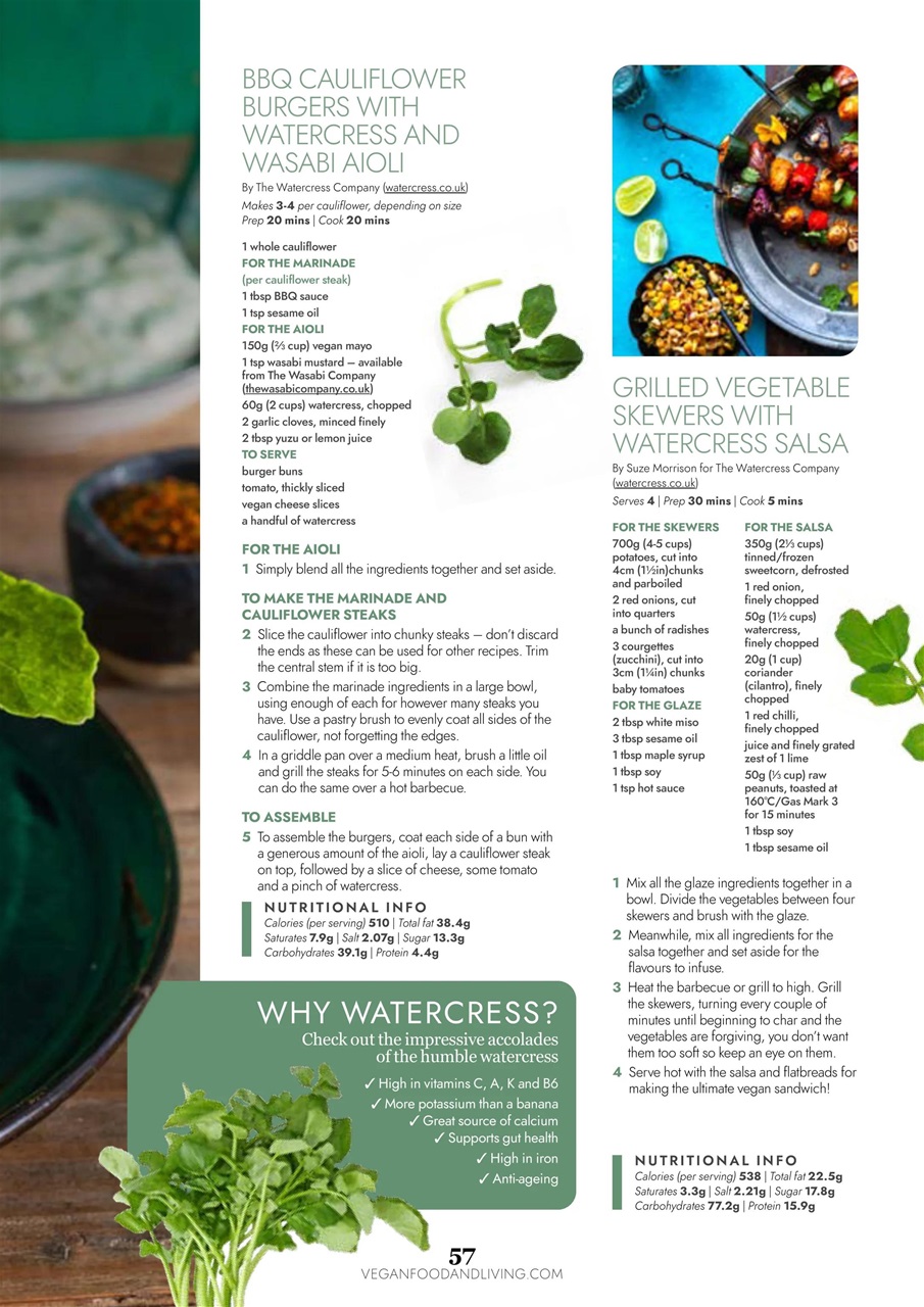 Vegan Food & Living Magazine Preview Pages