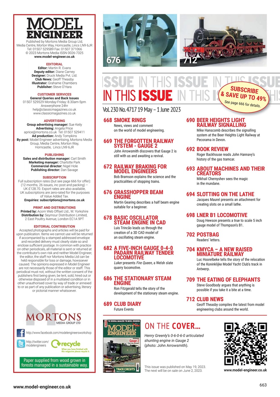 Model Engineer Preview Pages