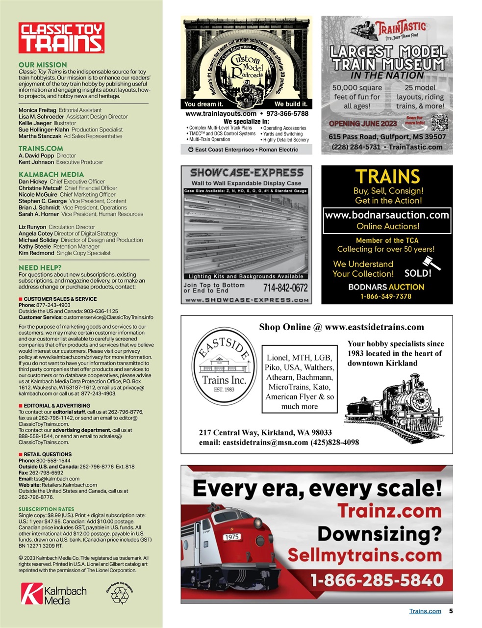 Classic Toy Trains Preview Pages