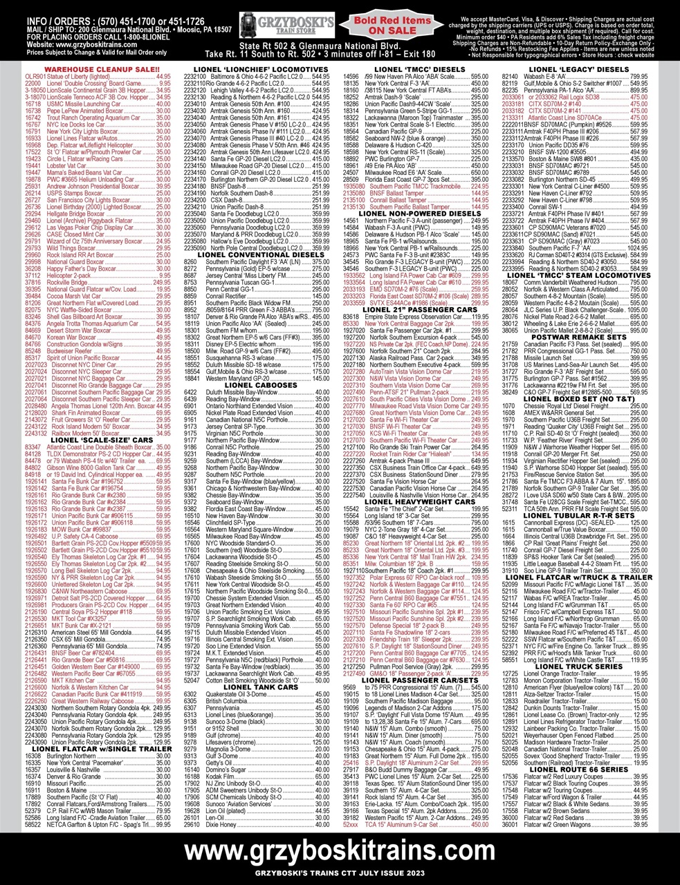 Classic Toy Trains Preview Pages
