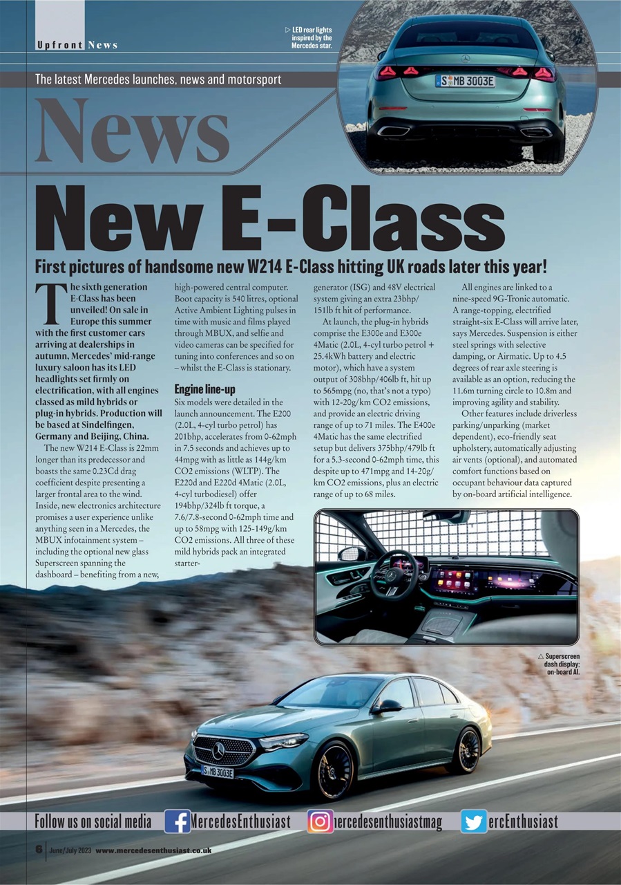 Mercedes Enthusiast Preview Pages