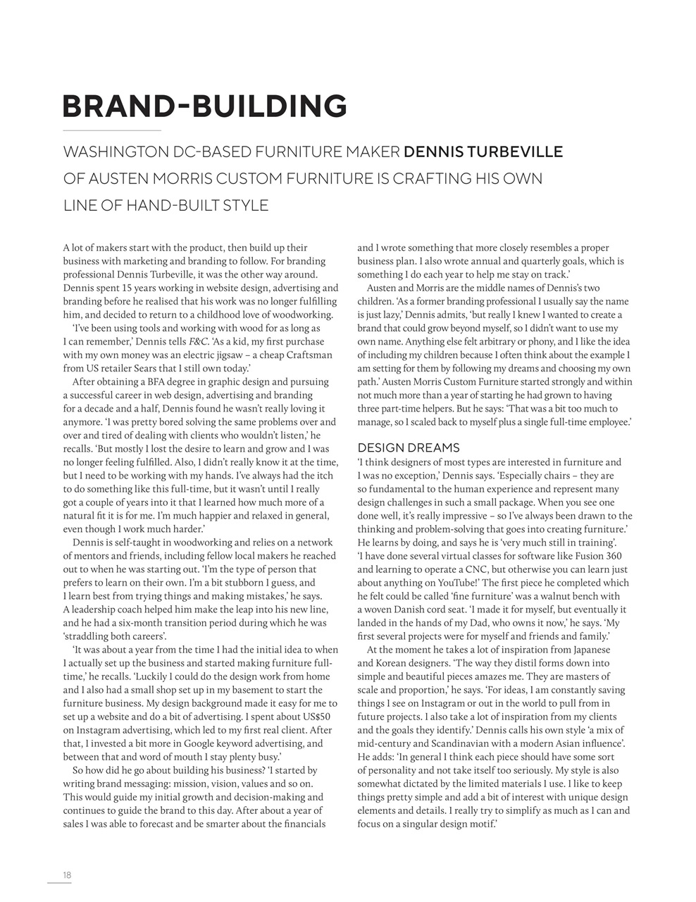 Furniture & Cabinetmaking Preview Pages