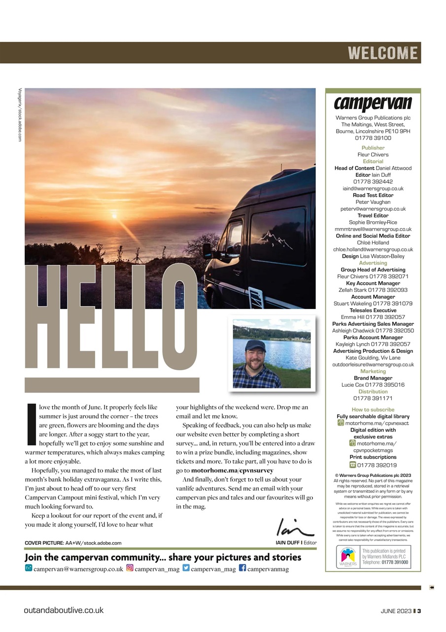 Campervan Preview Pages