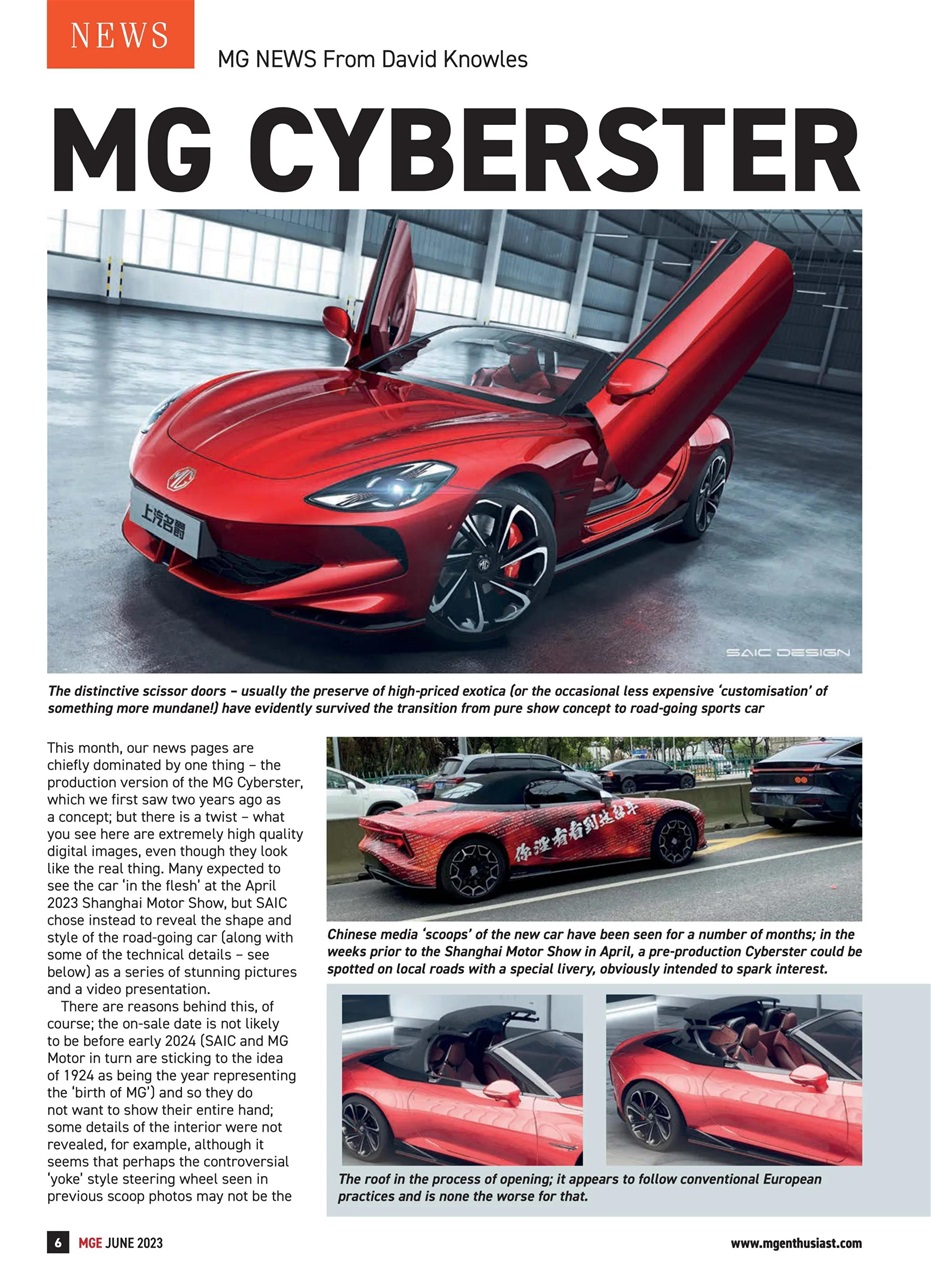 MG Enthusiast Preview Pages