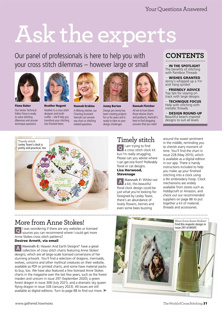 The World of Cross Stitching Preview Pages