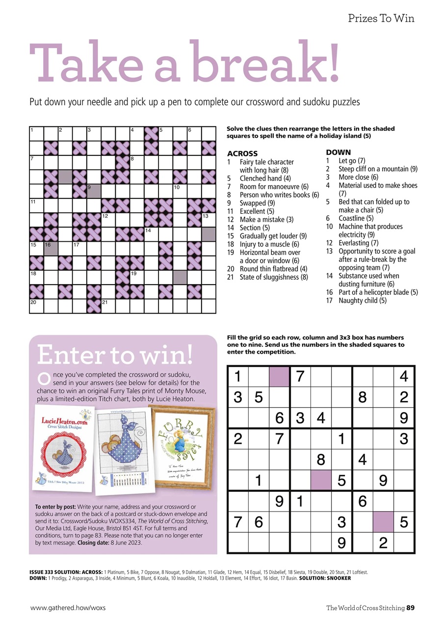 The World of Cross Stitching Preview Pages