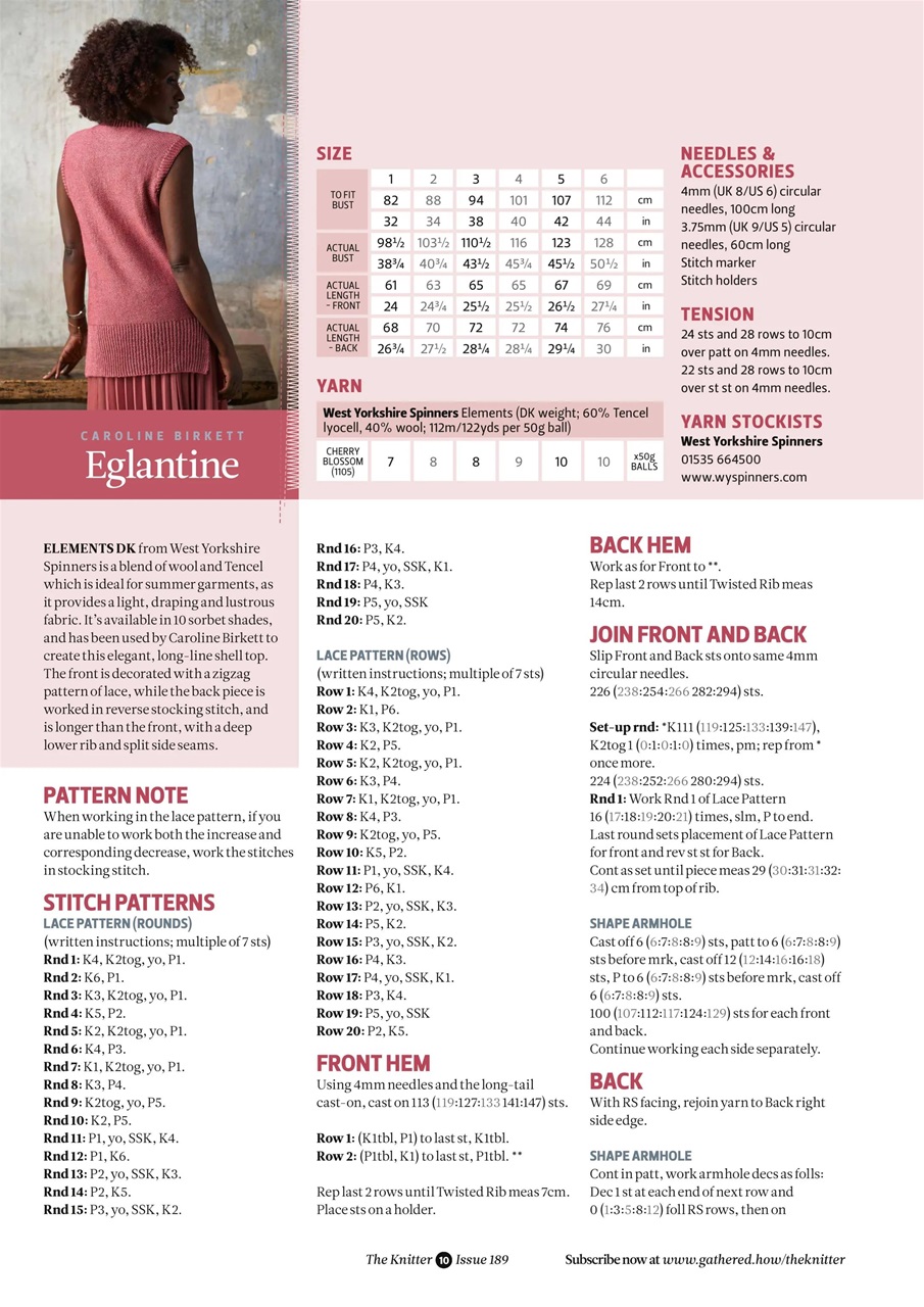 The Knitter Preview Pages