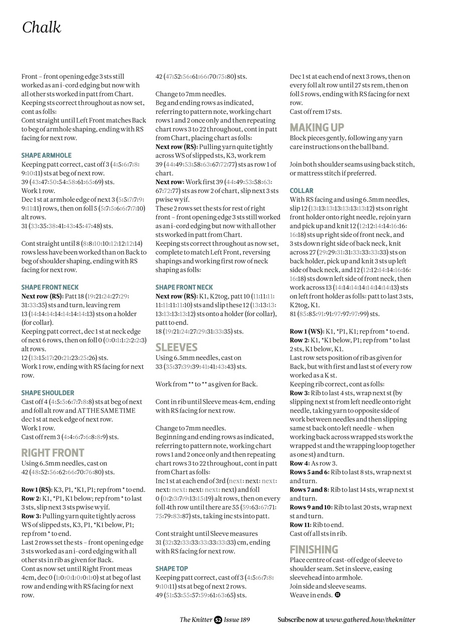 The Knitter Preview Pages