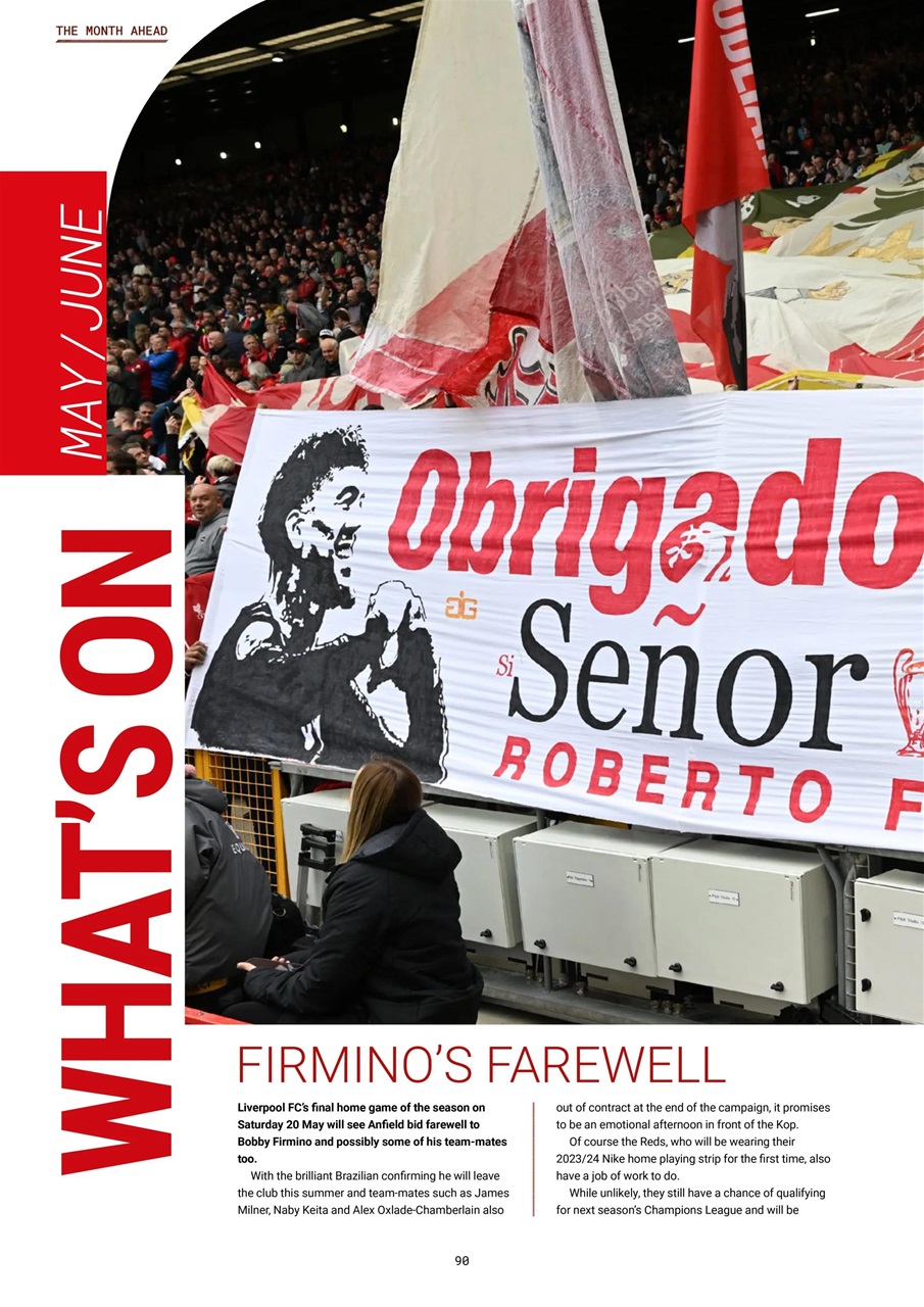 Liverpool FC Magazine Preview Pages