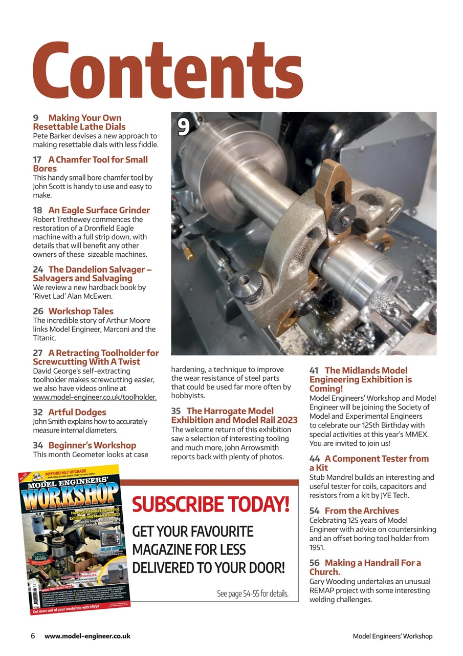 Model Engineer & Workshop Magazine Preview Pages