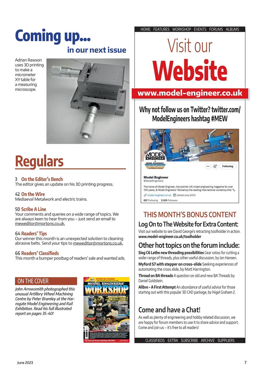 Model Engineer & Workshop Magazine Preview Pages