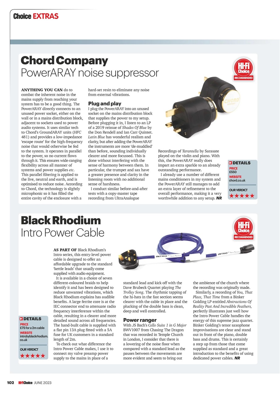 Hi-Fi Choice Preview Pages