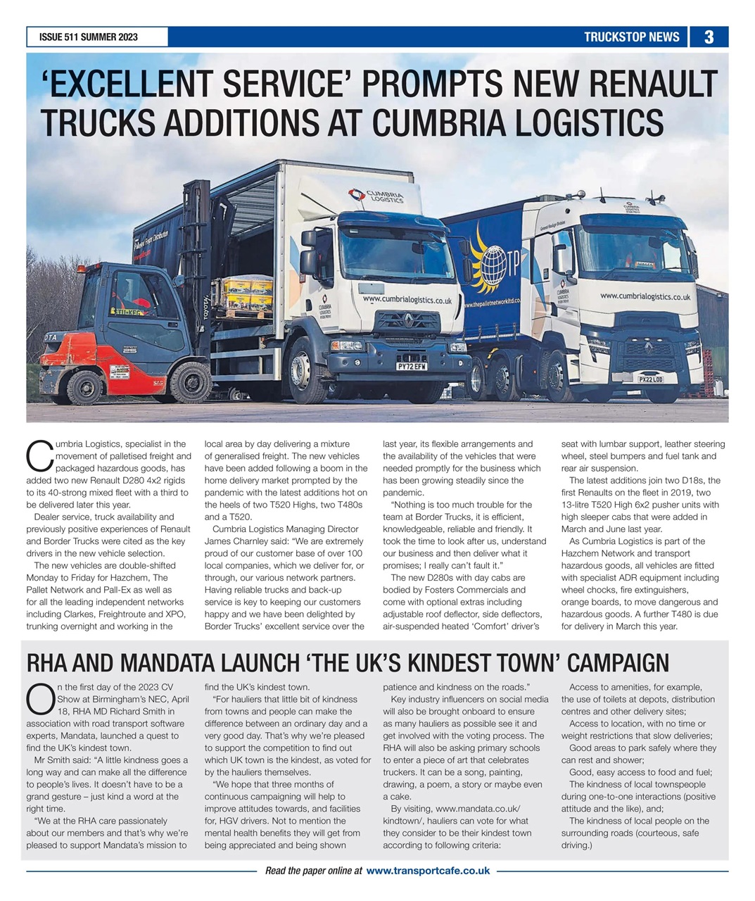 Truckstop News Preview Pages