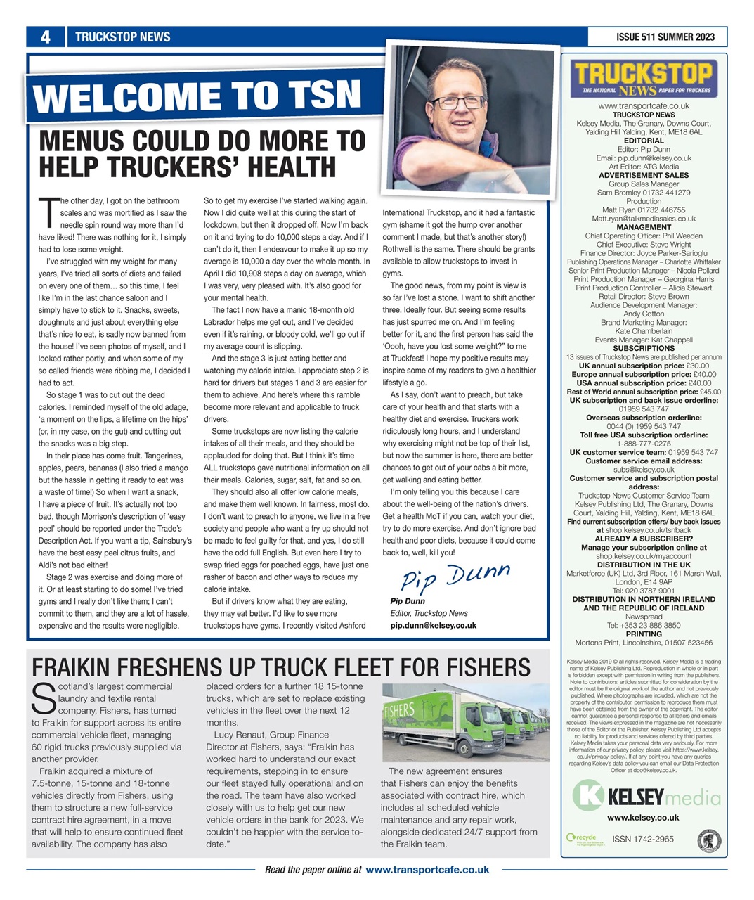 Truckstop News Preview Pages