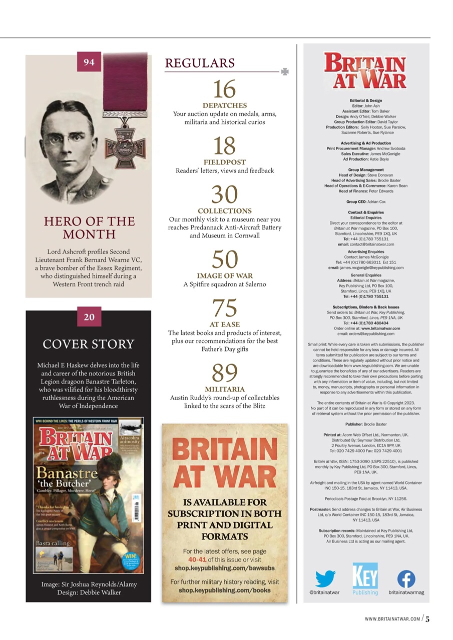Britain at War Magazine Preview Pages