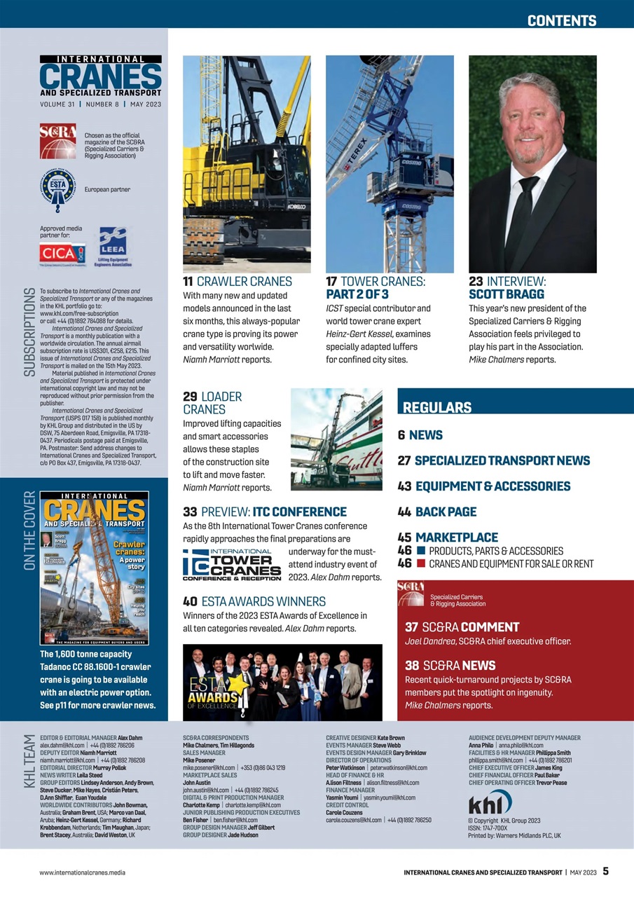 Int. Cranes and Specialized Transp Preview Pages