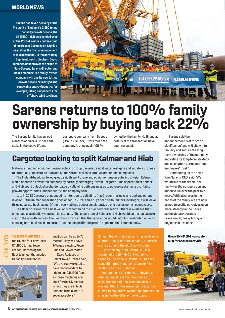 Int. Cranes and Specialized Transp Preview Pages