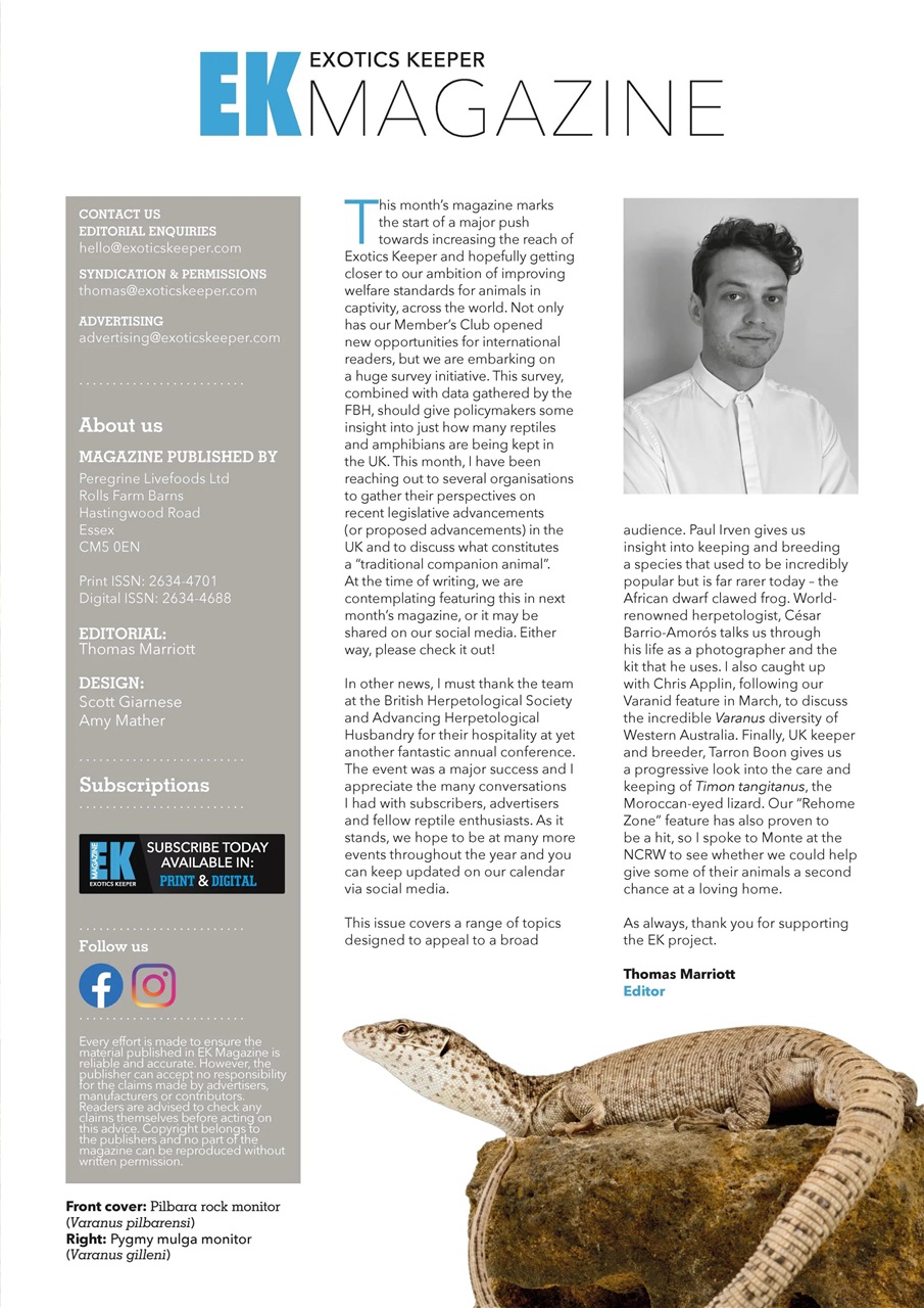 Exotics Keeper Preview Pages