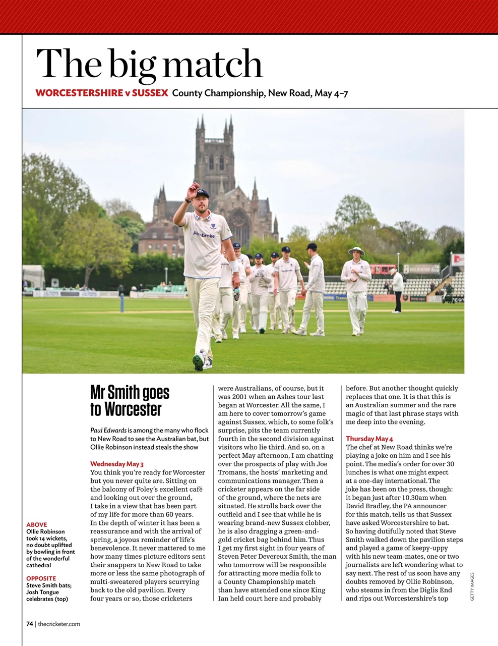 The Cricketer Magazine Preview Pages