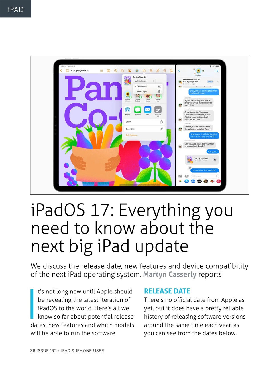 iPad and iPhone User Preview Pages