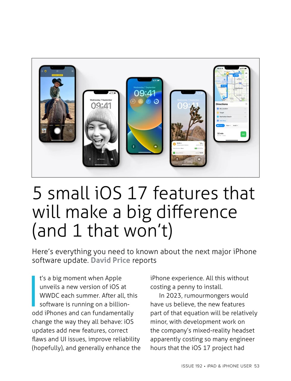 iPad and iPhone User Preview Pages