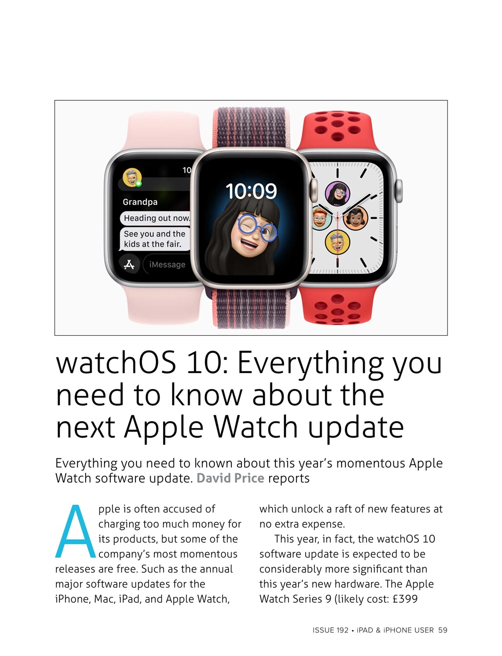 iPad and iPhone User Preview Pages