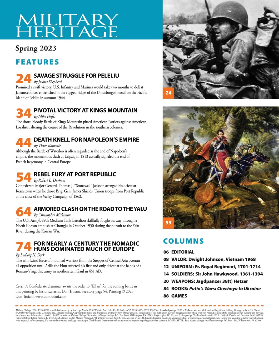 Military Heritage Preview Pages