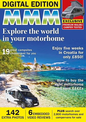 MMM magazine issue Explore the world in your motorhome - July 2023