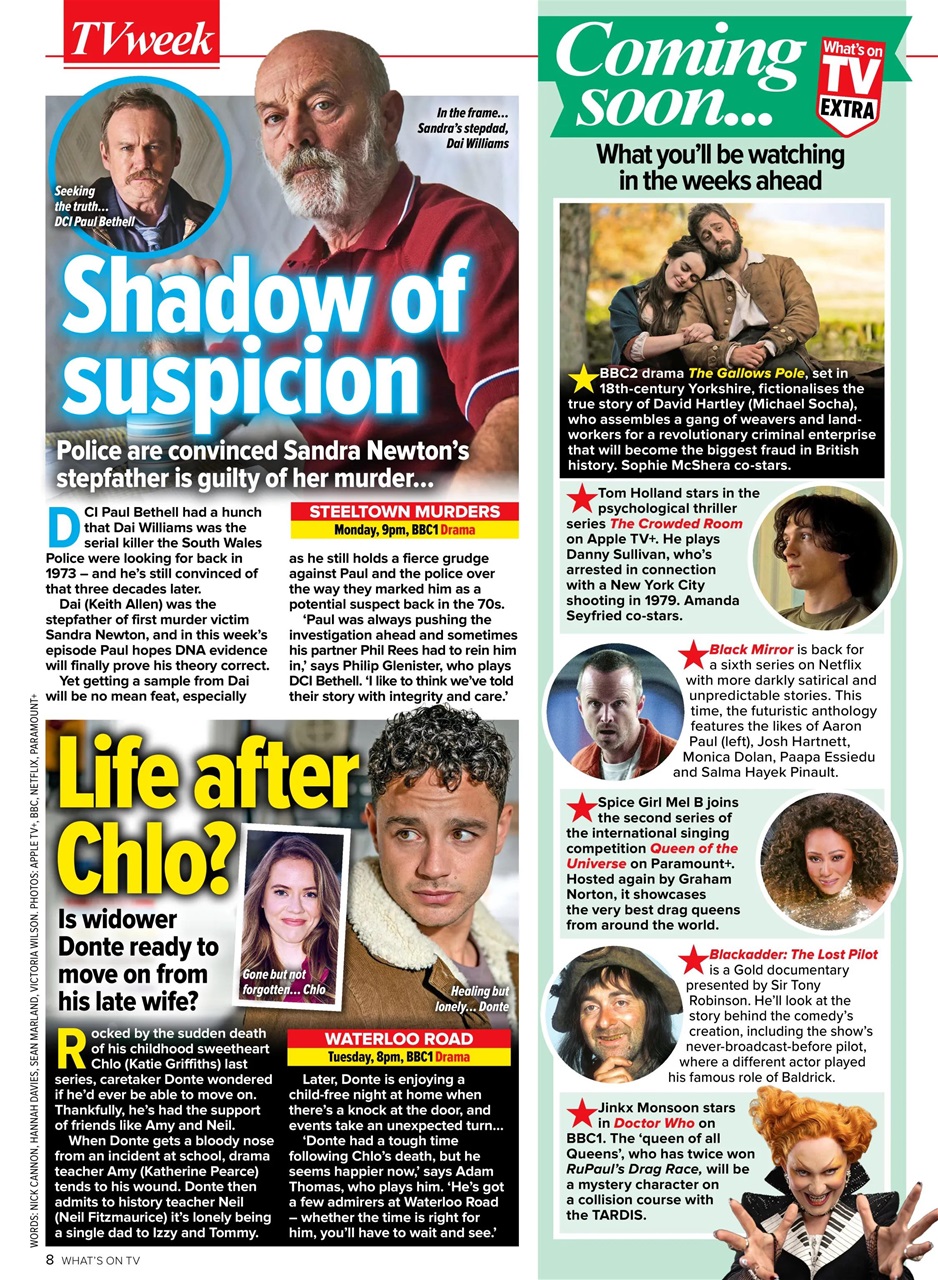 What's on TV Preview Pages