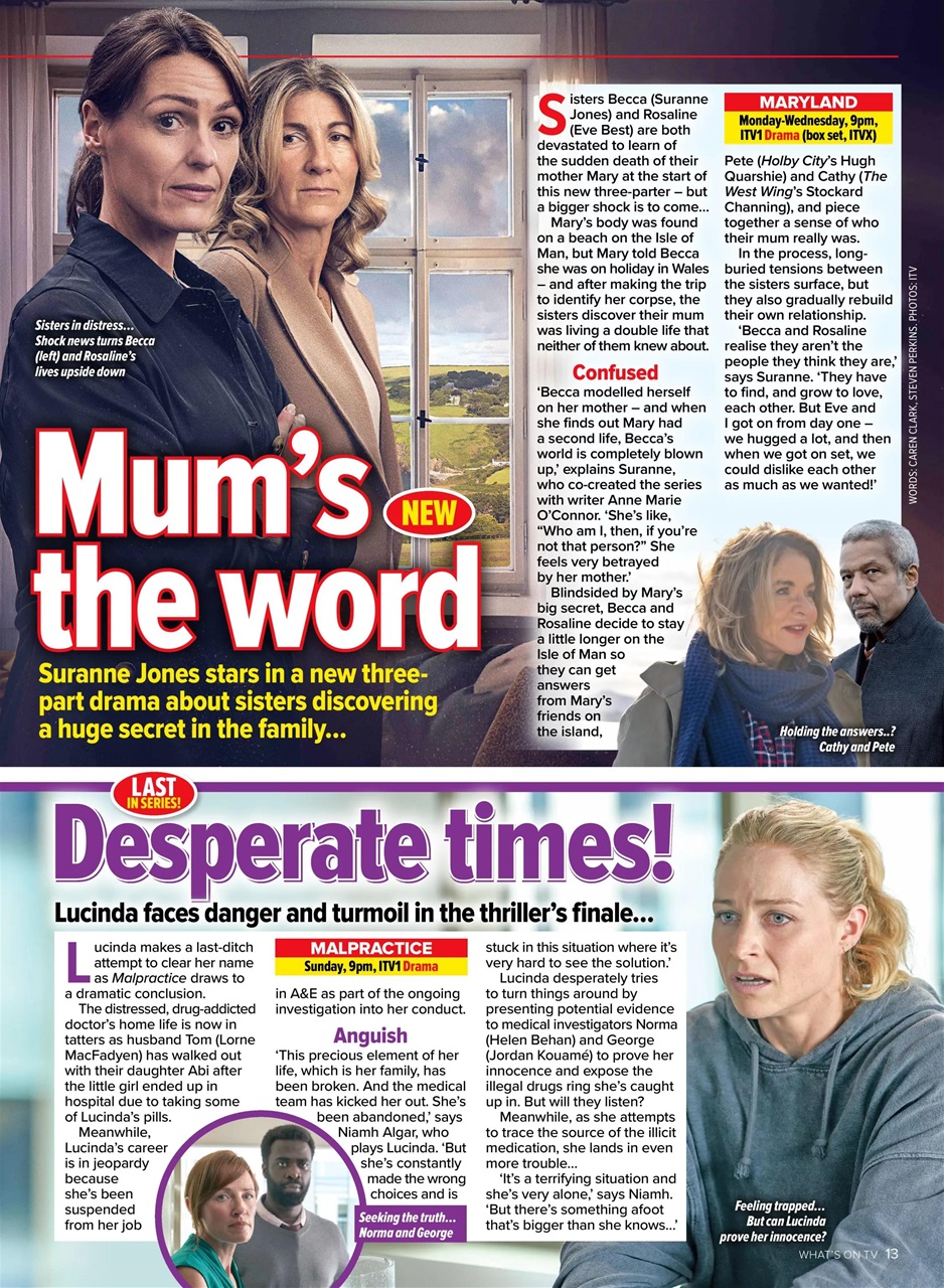 What's on TV Preview Pages