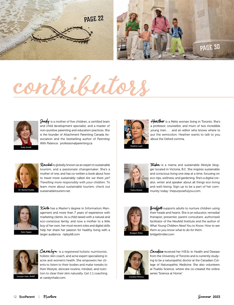 Ecoparent Magazine Preview Pages