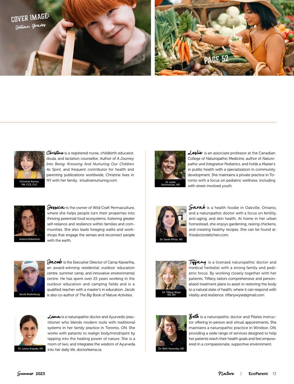 Ecoparent Magazine Preview Pages