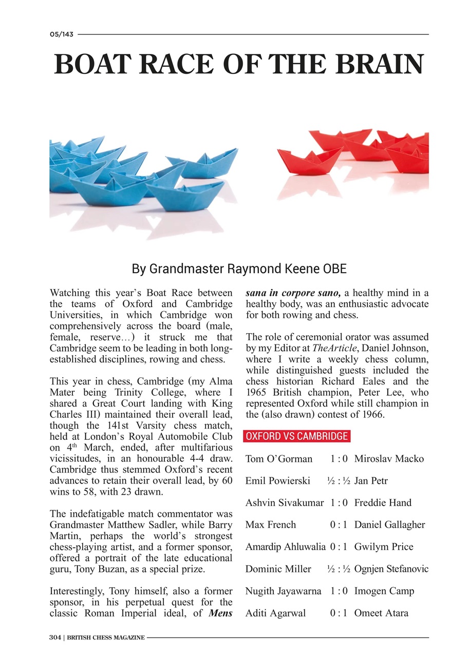 British Chess Magazine Preview Pages