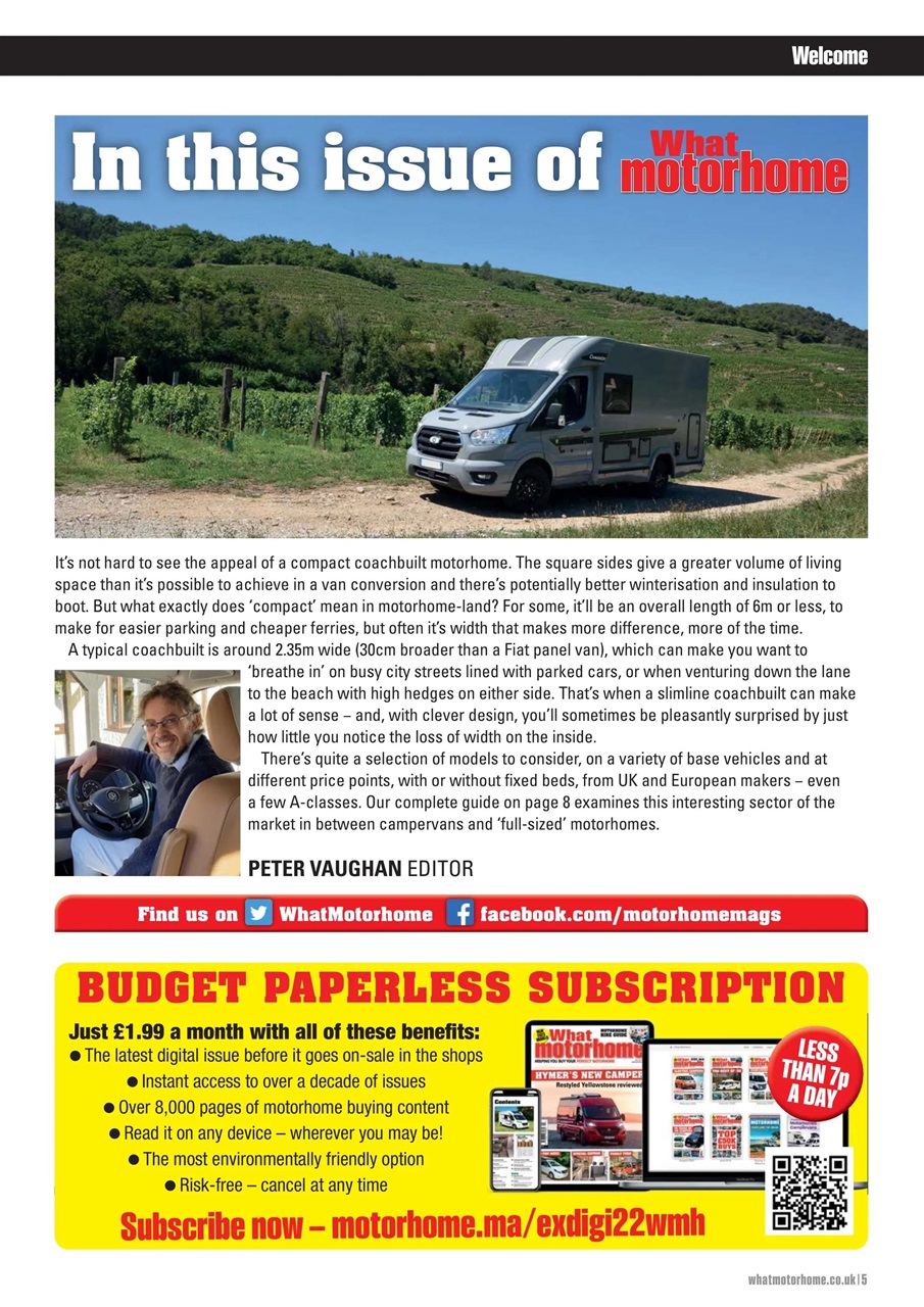 What Motorhome magazine Preview Pages