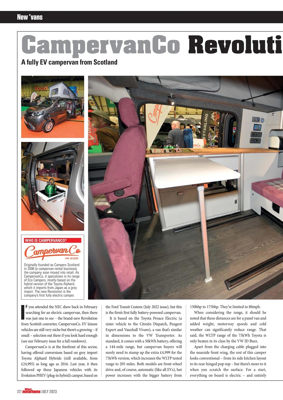 What Motorhome magazine Preview Pages