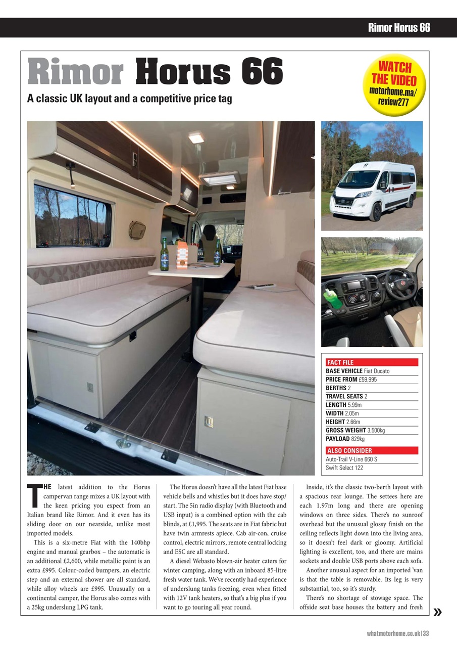 What Motorhome magazine Preview Pages