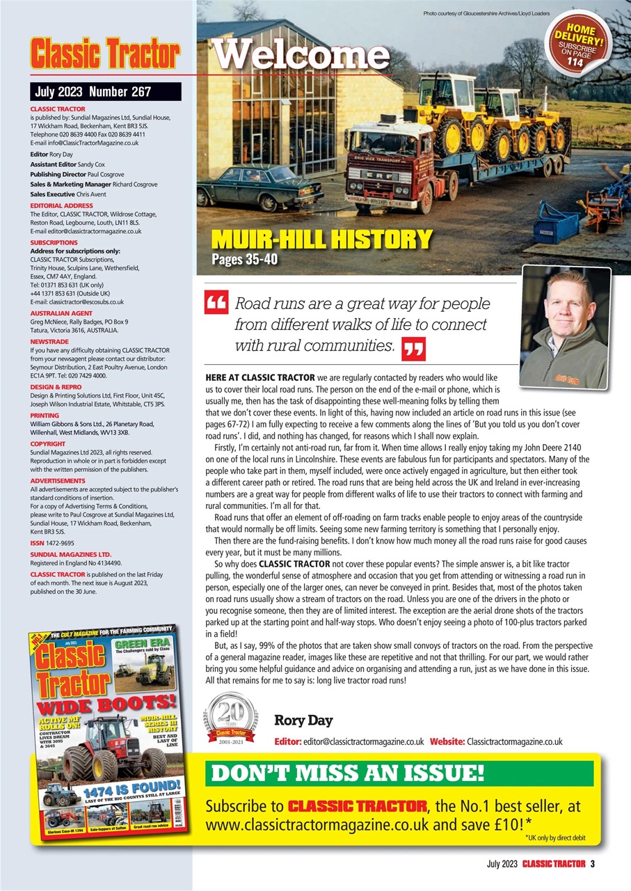 Classic Tractor Preview Pages