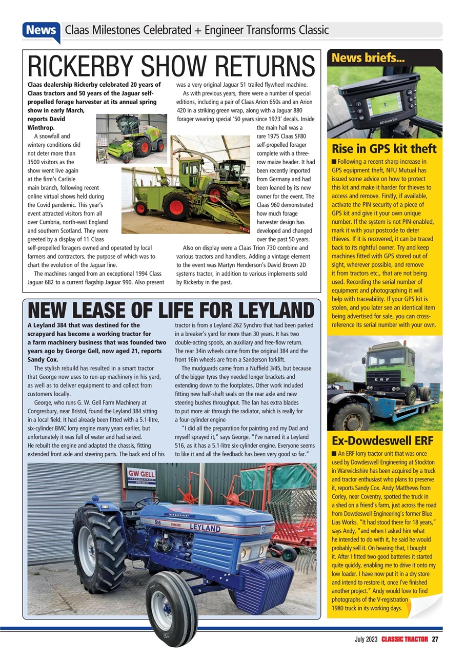 Classic Tractor Preview Pages