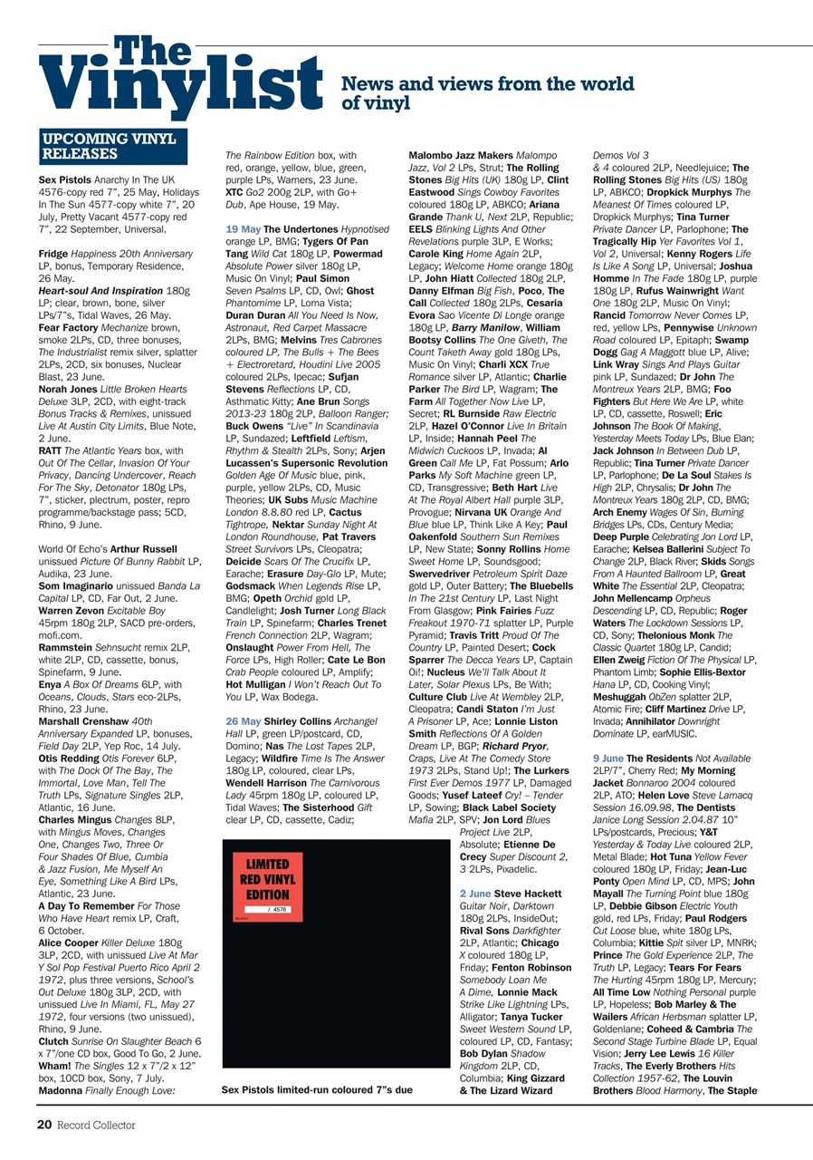 Record Collector Preview Pages