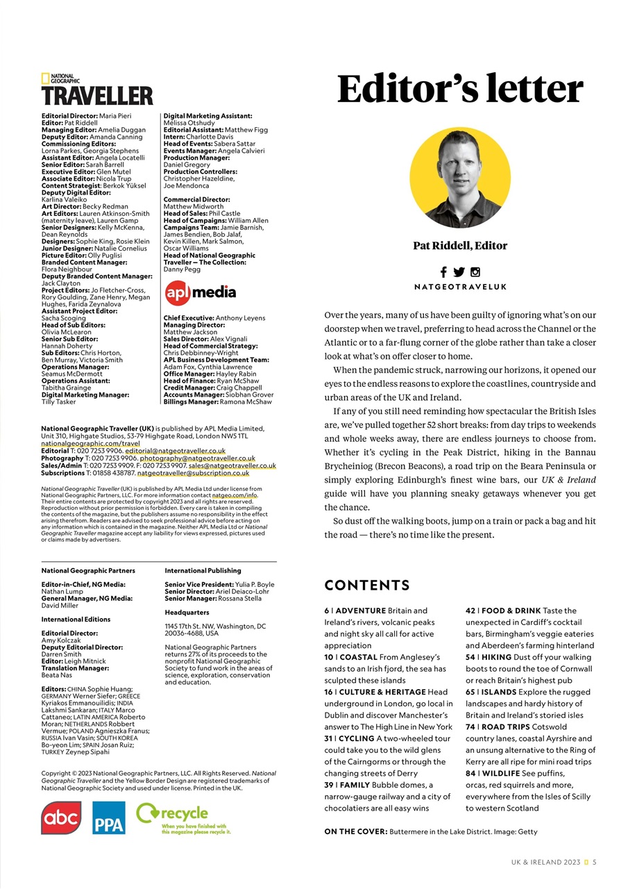 National Geographic Traveller UK Preview Pages