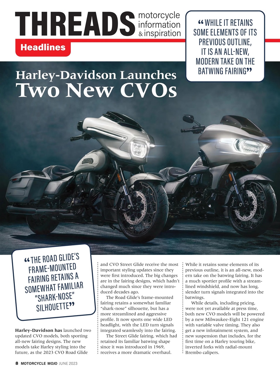 Motorcycle Mojo Preview Pages