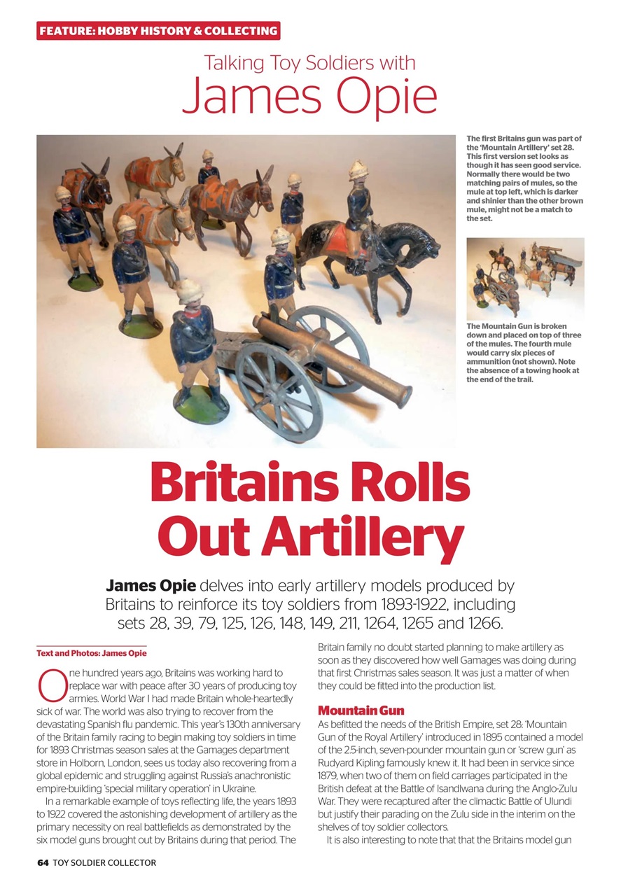 Toy Soldier Collector and Historical Figures Preview Pages