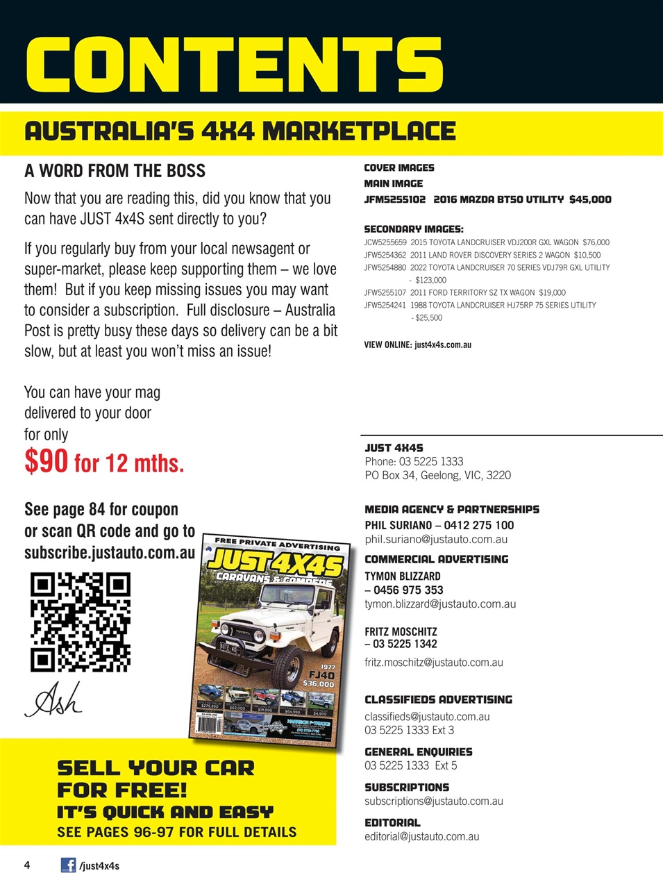 JUST 4X4S Preview Pages