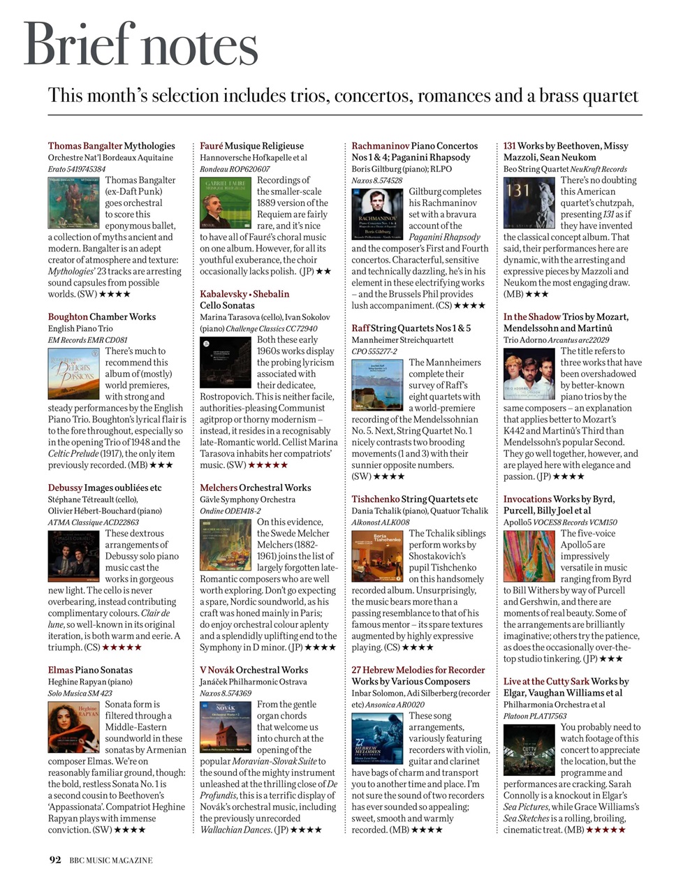 BBC Music Magazine Preview Pages