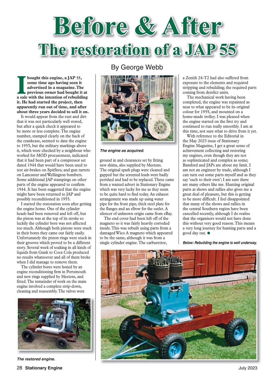 Stationary Engine Preview Pages