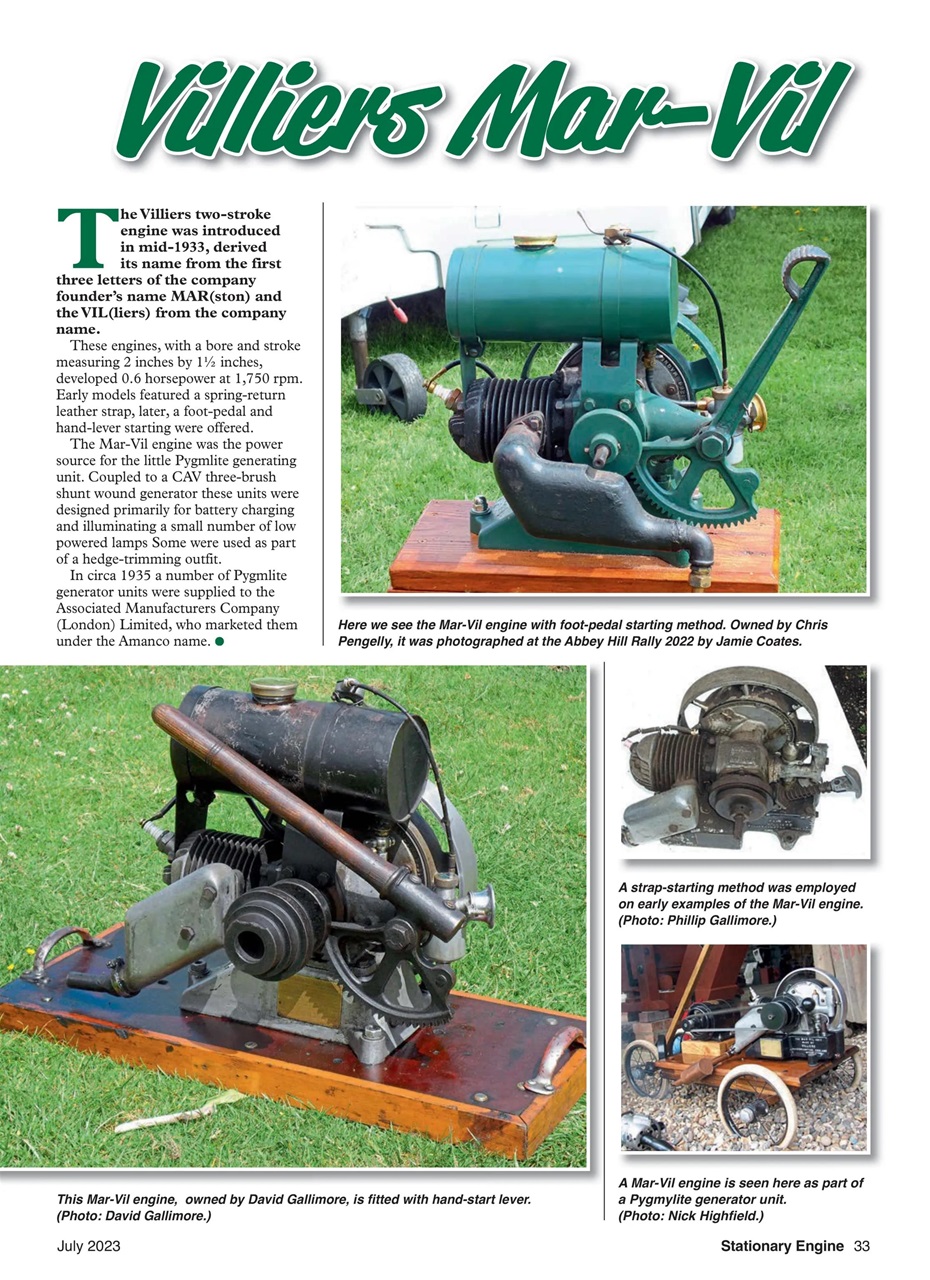Stationary Engine Preview Pages