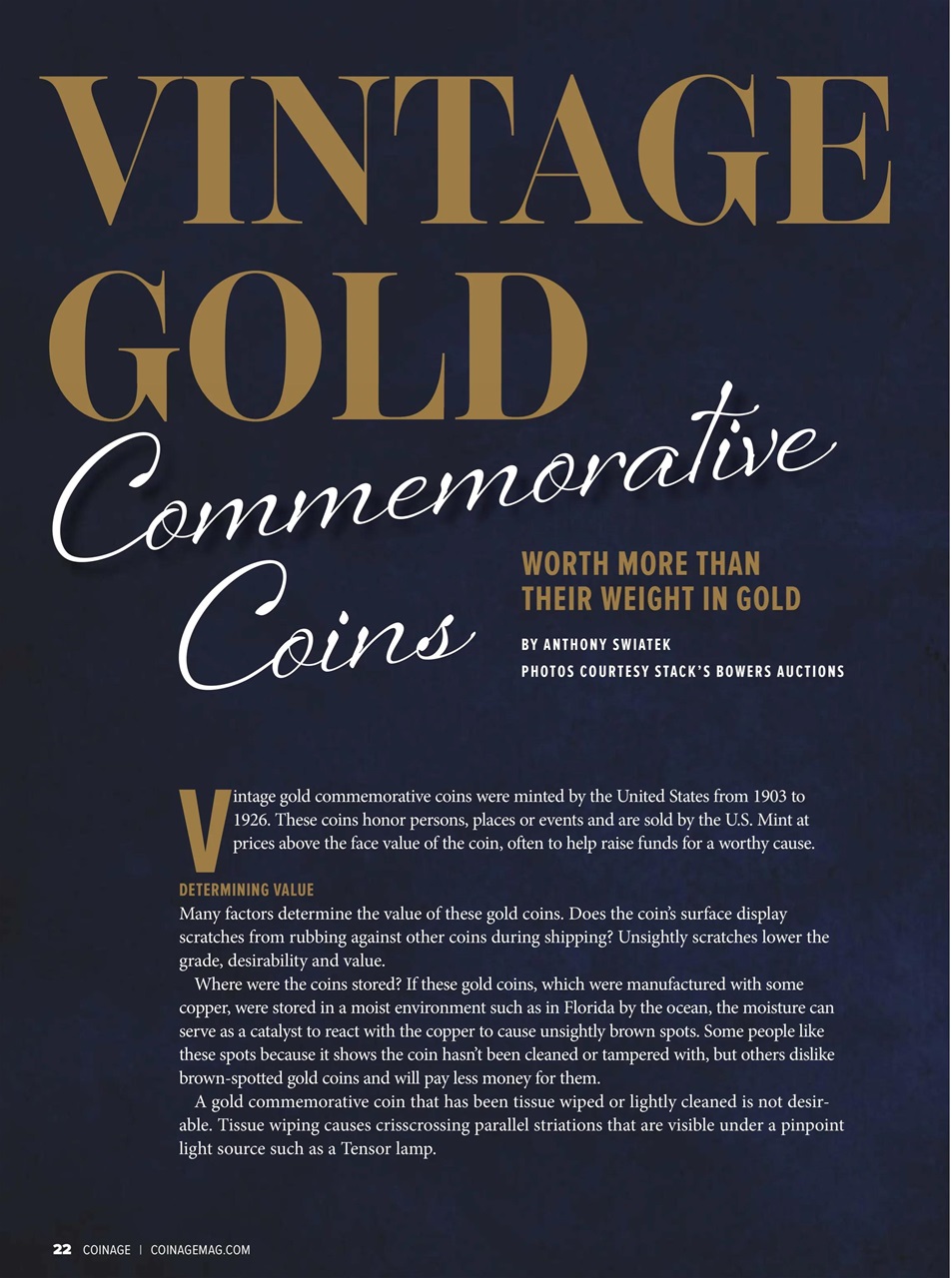COINage Magazine Preview Pages