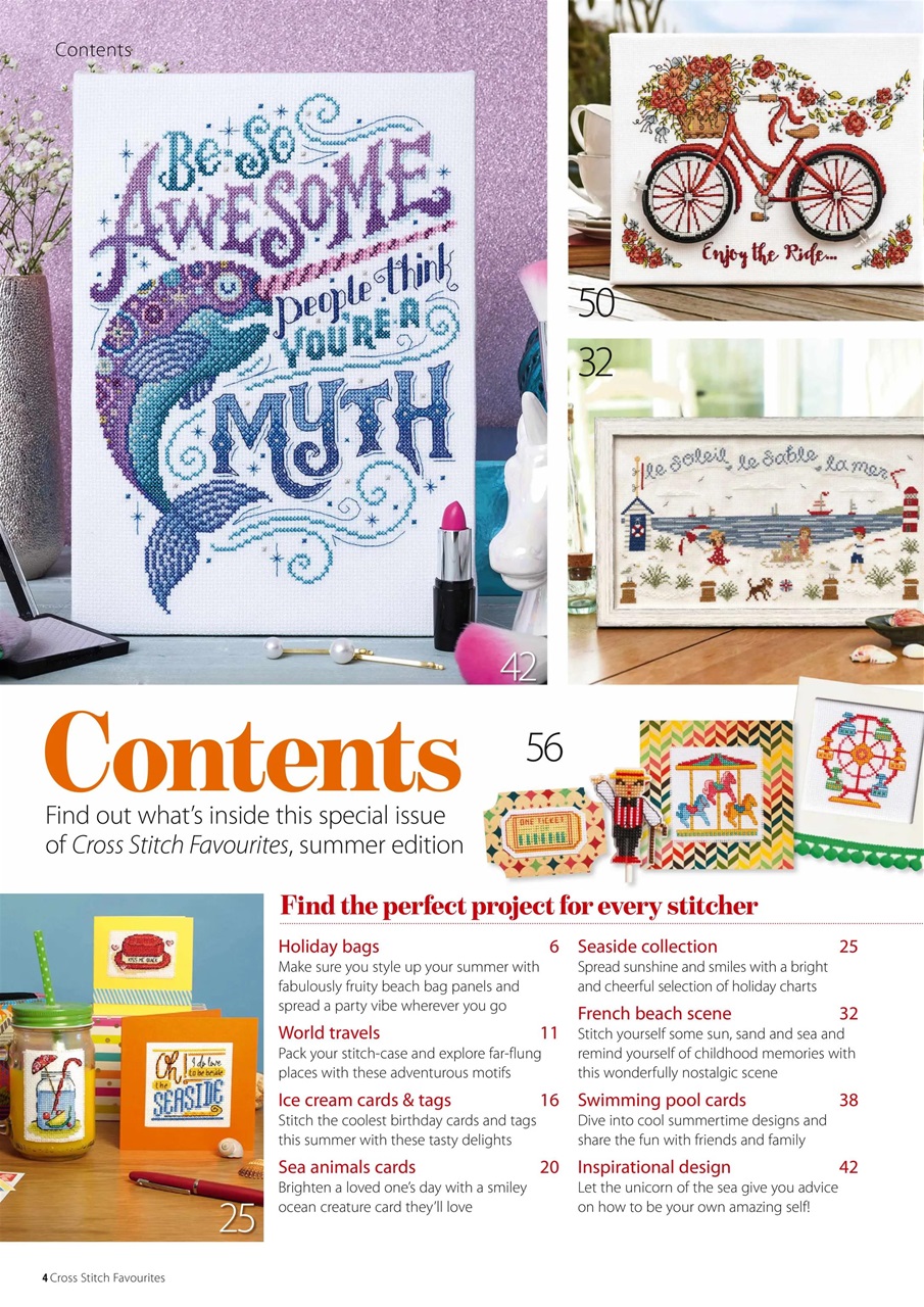 Cross Stitch Favourites Preview Pages