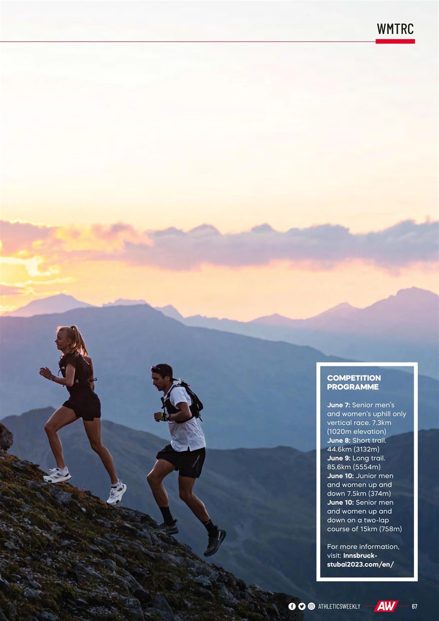 AW – Athletics Weekly Magazine Preview Pages