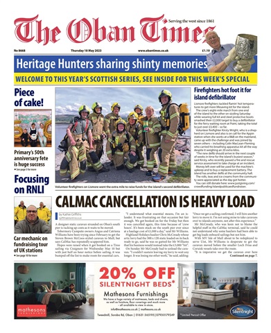 The Oban Times & Lochaber Times issue 18th May, 2023